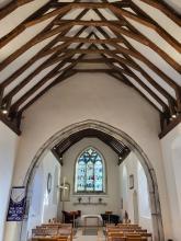 Roof and East window
