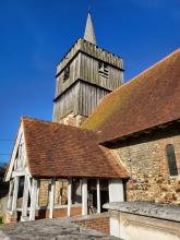 Porch and church
